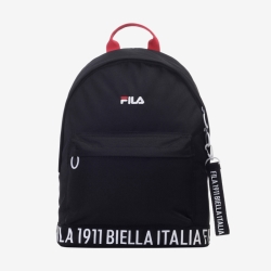 Fila Lettering Round - Poikien Reput - Mustat | FI-25768